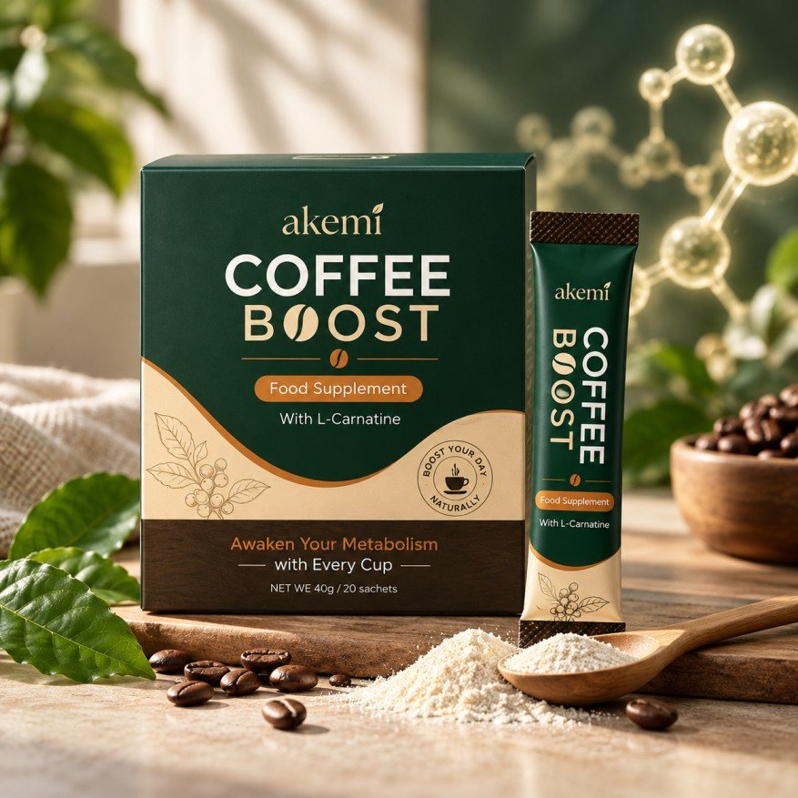 Akemi Coffee Boost Australia with L-Carnitine sachet
